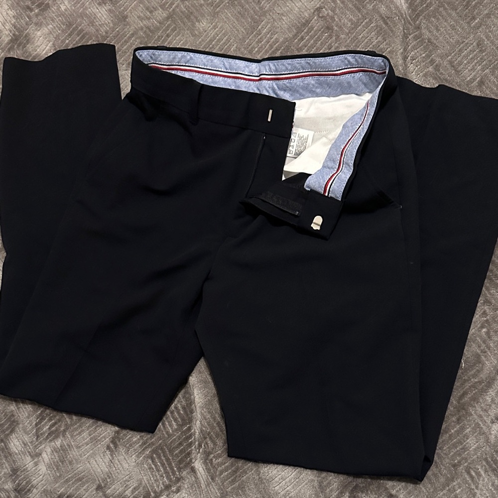 Tommy Hilfiger Blue and White Lined Pants
